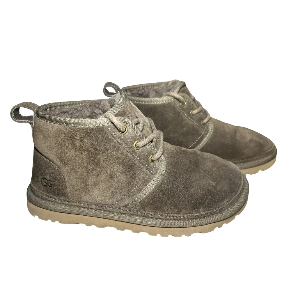 UGG Neumel Shoes Womens Size 7‎ Brown Suede Shearling Lined  Boots 1094269